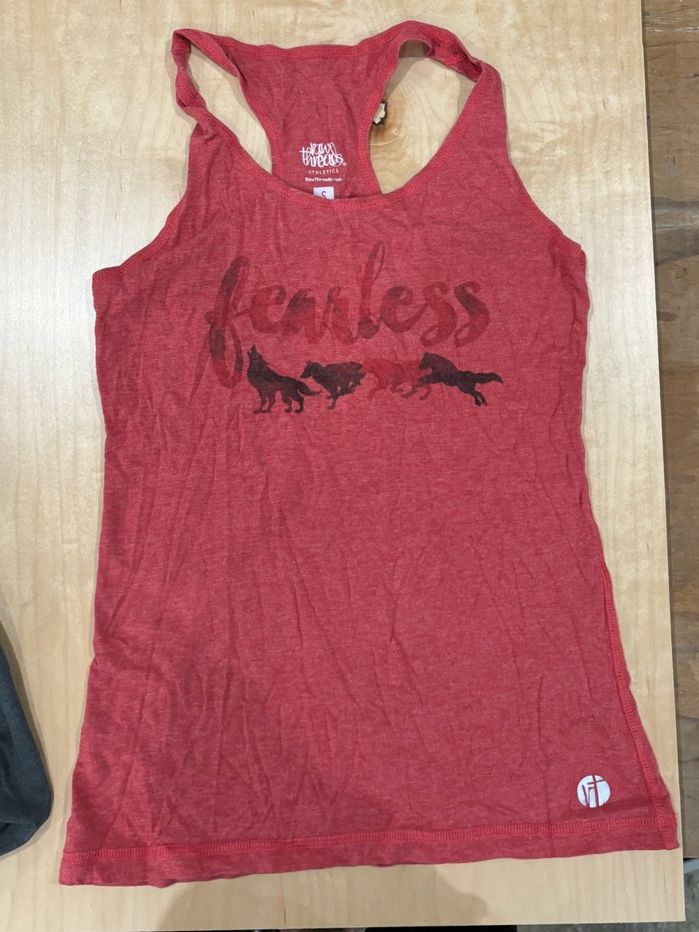 Fearless Red Racerback Tank Top